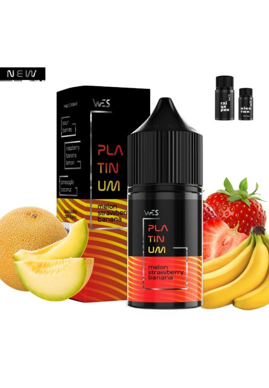 WES Platinum - Melon Strawberry Banana 30 ml