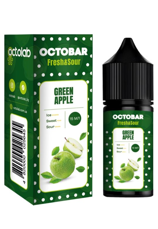 Octobar Fresh & Sour- Green Apple 30 ml